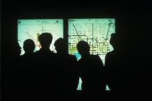Silhouettes Viewing Projection of Map